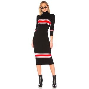 FREE PEOPLE Sport Stripe Knit Midi Dress